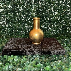 Brass Small Vintage Bud Vase Made In India 4” Tall Tiny